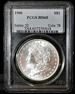 1900 PCGS MS65 シリーズ 52 コイン 78 認証番号 7264.65/72705618 モーガン S$1｜WORLD RESOURCE【KING店】