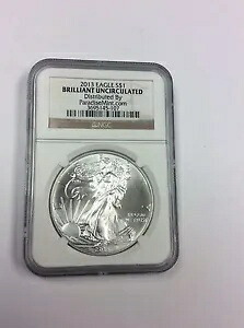 2013 シルバー イーグル ブリリアント 未流通 NGC 1 オンス .999