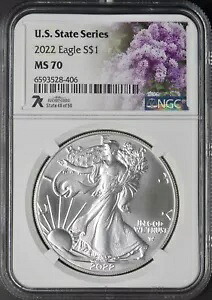 2022 アメリカン シルバー イーグル - NGC MS70 - 7K ニューハンプシャー - ?COINGIANTS?