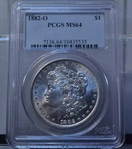 1882-O $1 モルガン ドル PCGS MS64 米国未流通銀貨 52,800円