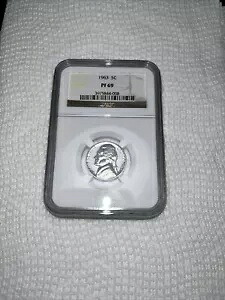 1963 年 ジェファーソン ニッケル PF69 NGC 認定