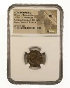 NGC ( VF ) Roman AE of Urbs Roma ( AD 330-346 ) NGC Ancients Certified VERY FINE 52,800円