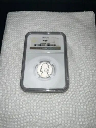1957 年 ジェファーソン ニッケル PF69 NGC 認定