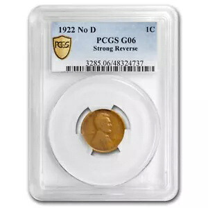 1922 No D リンカーン セント グッド-6 PCGS (ストロング リバース)|WORLD RESOURCE【KING店】