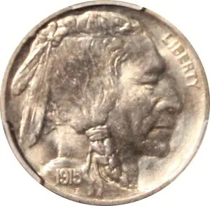 1915 MS65 バッファロー ニッケル、PCGS 438665314、CAC