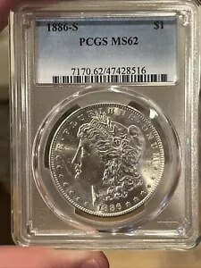 1886 s モーガン シルバー ダラー PCGS MS62