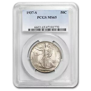 1937-S ウォーキング リバティ ハーフダラー MS-65 PCGS 236,115円