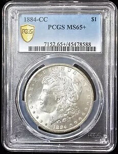 1884-CC モルガン ドル MS-65+ PCGS
