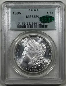 1885 モーガン PCGS MS65PL CAC OGH (オールド グリーン ホルダー) シルバー ダラー コイン