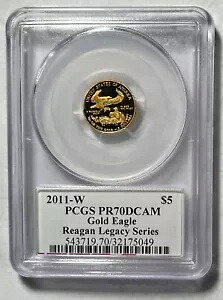 2011 $5 ゴールド イーグル PCGS PR70 $825.00 世界限定 499 レーガン グレード アイテム番号 GHW｜WORLD RESOURCE【KING店】
