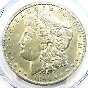1894-S モーガン シルバー 1 ドル コイン - 認定 PCGS AU 詳細 - 希少な日付 243,045円