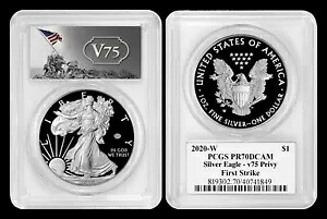 2020 W シルバー イーグル PCGS PR70 DCAM ファースト ストライク - v75 秘密世界大戦|WORLD RESOURCE【KING店】