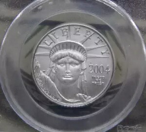 2004 自由の女神 1/2オンス アメリカン *プラチナ* イーグル $50 PCGS MS69 #675 ECC&C