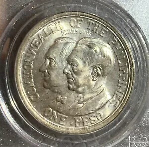 1936 フィリピン ルース & ケ ペソ シルバー コイン PCGS MS65
