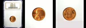 1938 1C NGC MS67RD-ピュア レッド-PQ リンカーン ウィート セント---｜WORLD RESOURCE【KING店】