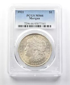 1921 モルガン シルバー ダラー MS66 PCGS *0194