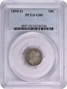 1895-O バーバー シルバー ダイム G06 PCGS｜WORLD RESOURCE【KING店】