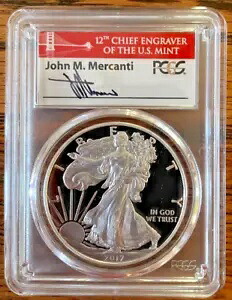 2017-S シルバー イーグル PCGS PR70 DCAM 限定版プルーフ セット Mercanti より
