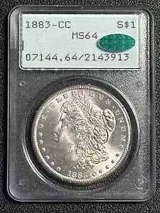 1883 CC モーガン シルバー ダラー PCGS MS-64 CAC OGH ラトラー｜WORLD RESOURCE【KING店】