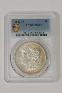 1882-O モーガン シルバー ドル MS65 セキュア PCGS 949238-1｜WORLD RESOURCE【KING店】