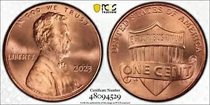2023 エクストラ「V」リンカーン セント ペニー、PCGS MS66RD によりグレーディング レア VDB-V エラー+++｜WORLD RESOURCE【KING店】
