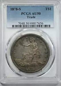 1878-S 貿易ドル T$1 PCGS AU50｜WORLD RESOURCE【KING店】