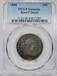 1806 ドレープ バスト クォーター 25C コイン PCGS 細かい詳細のレアな日付です。｜WORLD RESOURCE【KING店】