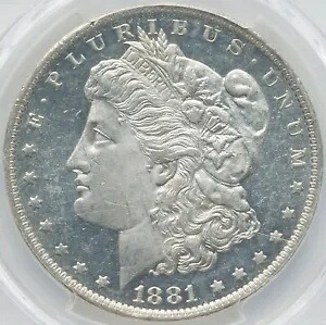 モーガン シルバー ダラー 1881-O、PCGS MS-62 ディープミラープルーフ風！すごいコイン！｜WORLD RESOURCE【KING店】