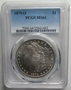 1879-O モーガン シルバー ダラー、PCGS MS-64、最高品質、側転光沢。｜WORLD RESOURCE【KING店】