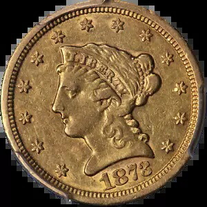 1873-S リバティ ゴールド $2.50 PCGS XF45 ナイス アイ アピール ナイス ストライク｜WORLD RESOURCE【KING店】