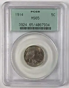1914 バッファロー ニッケル PCGS MS65 オリジナル グリーン ホルダー｜WORLD RESOURCE【KING店】