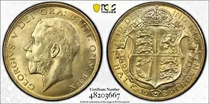 1923 ハーフクラウン イギリス PCGS MS64 信じられないほどのゴールドカラー｜WORLD RESOURCE【KING店】