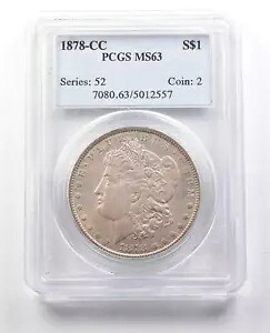 1878-CC モーガン シルバー ダラー MS63 PCGS *1336｜WORLD RESOURCE【KING店】