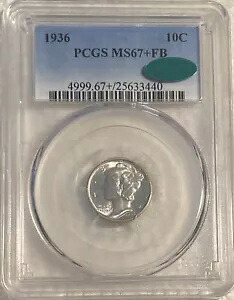 1936 マーキュリー ダイム FB - PCGS MS-67+ CAC - 送料無料｜WORLD RESOURCE【KING店】