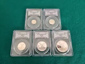 1993年 PCGS リベルタ PR69DCAM 5コインタイプセット。低造幣数は各 5,002。｜WORLD RESOURCE【KING店】