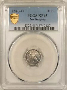1840-O シーテッド リバティ ハーフダイム カーテンなし PCGS XF-45 見た目は AU、プレミアム品質!｜WORLD RESOURCE【KING店】