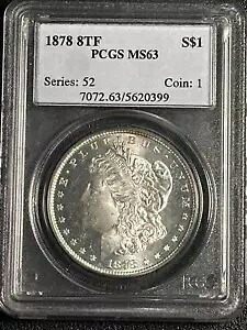 1878 P モルガン シルバー ダラー PCGS MS-63 8TF｜WORLD RESOURCE【KING店】