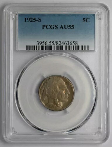 1925 S バッファロー ニッケル PCGS AU55｜WORLD RESOURCE【KING店】