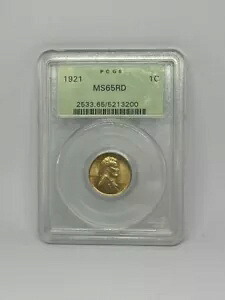 1921 1C MS65RD PCGS グリーン ホルダー - リンカーン ペニー - ミントマークなし (2103478-17)｜WORLD RESOURCE【KING店】