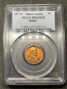 1957-D 1c マイナー バラエティ DDO MS65RD エラー ダイ チップ｜WORLD RESOURCE【KING店】