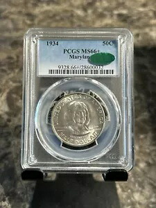 1934 メリーランド記念シルバー ハーフ MS66++ PCGS CAC グリーン｜WORLD RESOURCE【KING店】