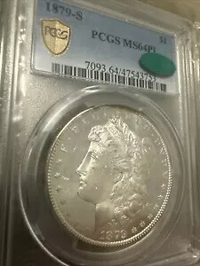 1879-S モーガン シルバー 1 ドル PCGS MS 64PL CAC｜WORLD RESOURCE【KING店】