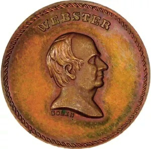 (1860 年代) PCGS ダニエル ウェブスター JAB 29a (R-7) JA ボーレン マーチャント トークン｜WORLD RESOURCE【KING店】