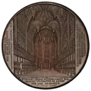 ドイツ ウェストミンスター寺院 1855年 銅メダル / ウィーナー作 / 建築｜WORLD RESOURCE【KING店】