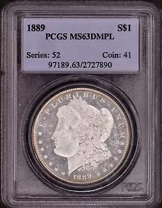 1889-P モルガン シルバー ダラー PCGS MS63DMPL - 素敵な派手なコイン グレート ミラー｜WORLD RESOURCE【KING店】
