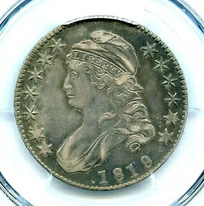 1819/8 ラージ 9 キャップド バスト ハーフダラー、PCGS XF45｜WORLD RESOURCE【KING店】