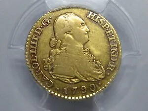 1790 マドリッド 1 エスクード PCGS XF40 ゴールド チャールズ IV スペイン ダブルロン 植民地時代｜WORLD RESOURCE【KING店】