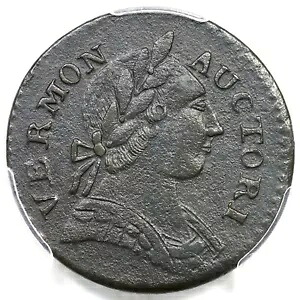 1787 RR-13 PCGS AU 詳細 ブリタニア バーモント州 コロニアル銅貨｜WORLD RESOURCE【KING店】