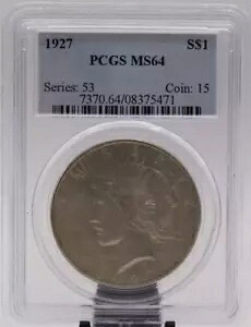 1927 年平和ドル PCGS MS64 (033PID)|WORLD RESOURCE【KING店】