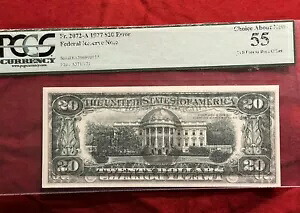 $20 1977 FRN Fr.2072 「フルフェイスツーバックオフセットエラー」 PCGS 55 ベストオファー｜WORLD RESOURCE【KING店】